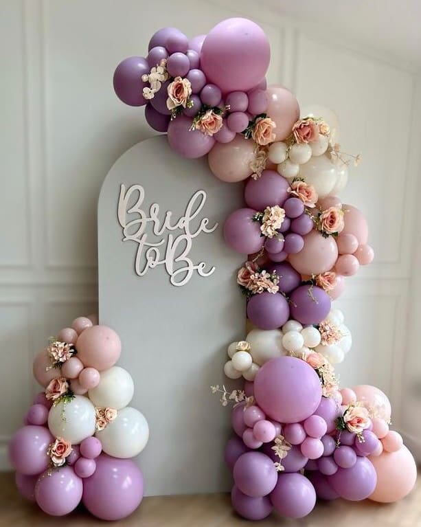 Bride-To-Be Elegant Balloon Backdrop