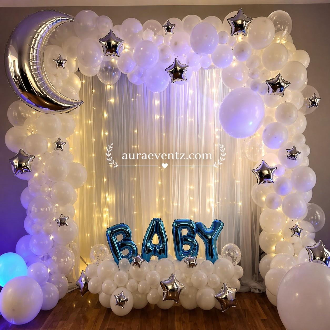 Heavenly Baby Shower Decor
