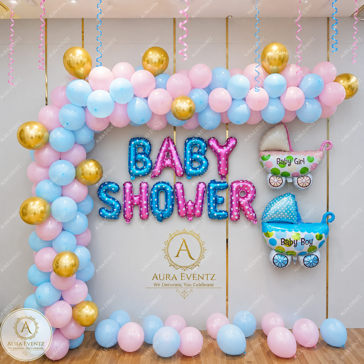 Royal Baby Shower Balloon Decor