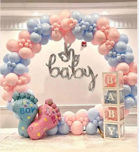 Oh Baby Gender Reveal Balloon Decor