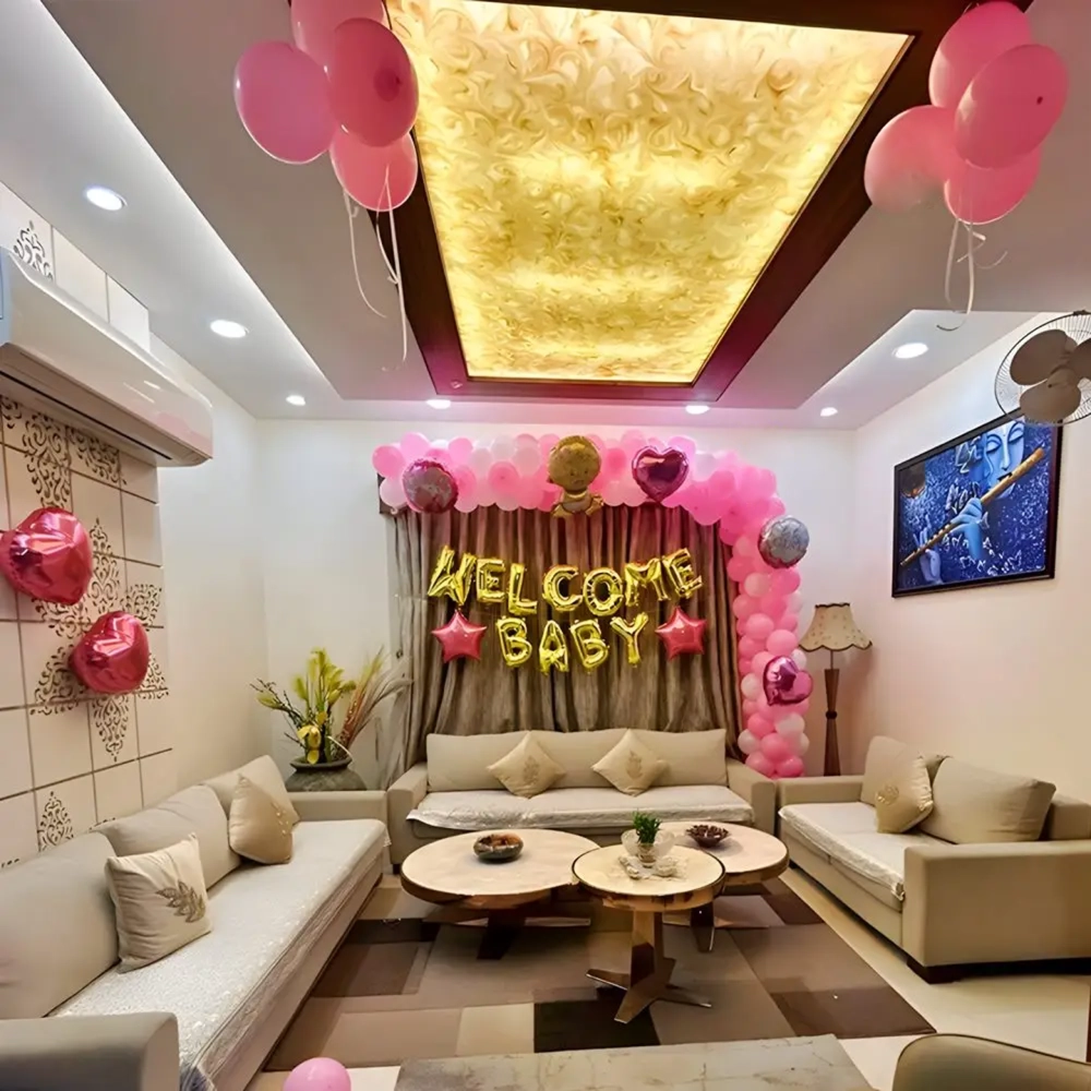 Bride-to-Be Purple and White Balloon Decor