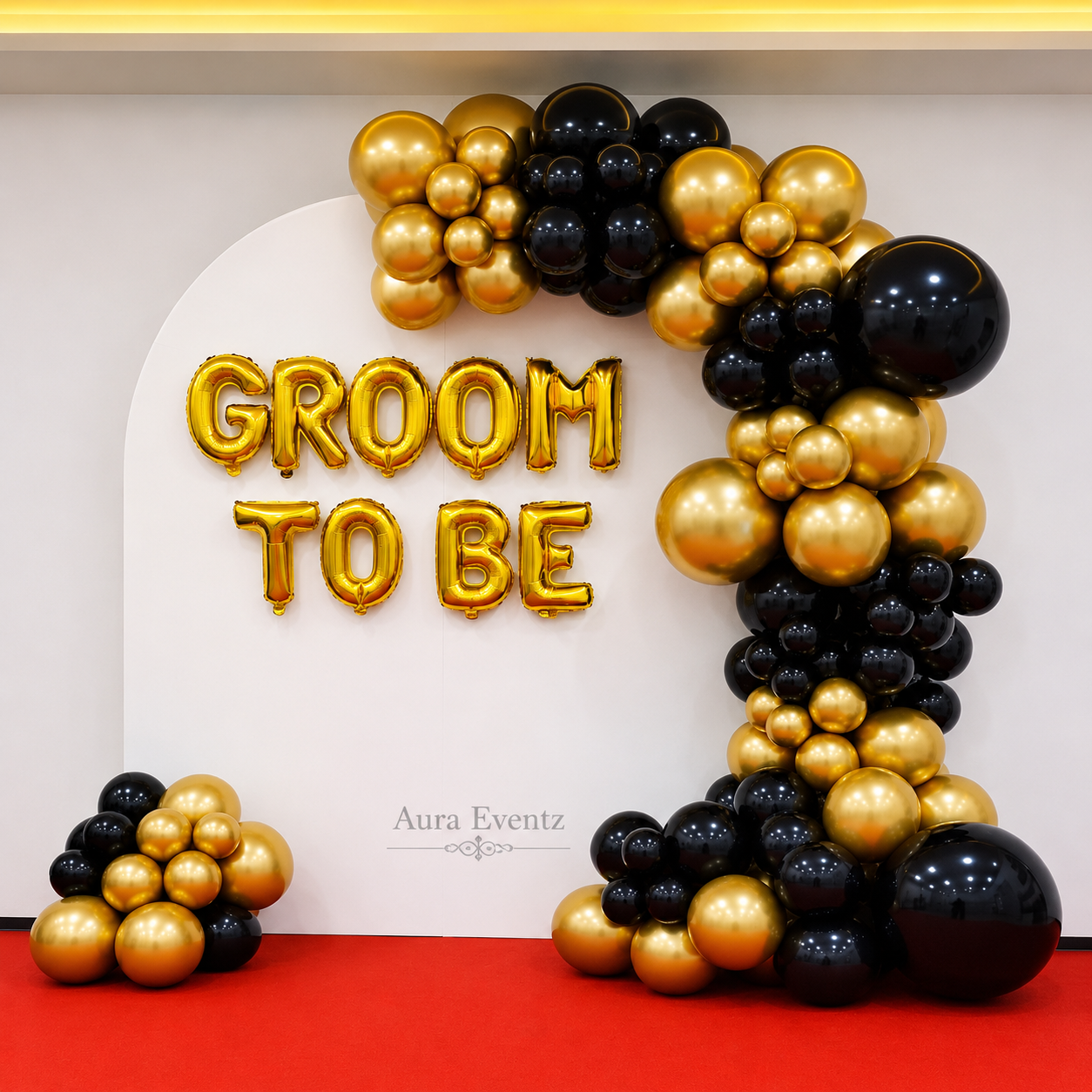 Groom To Be Balloon Room Setup