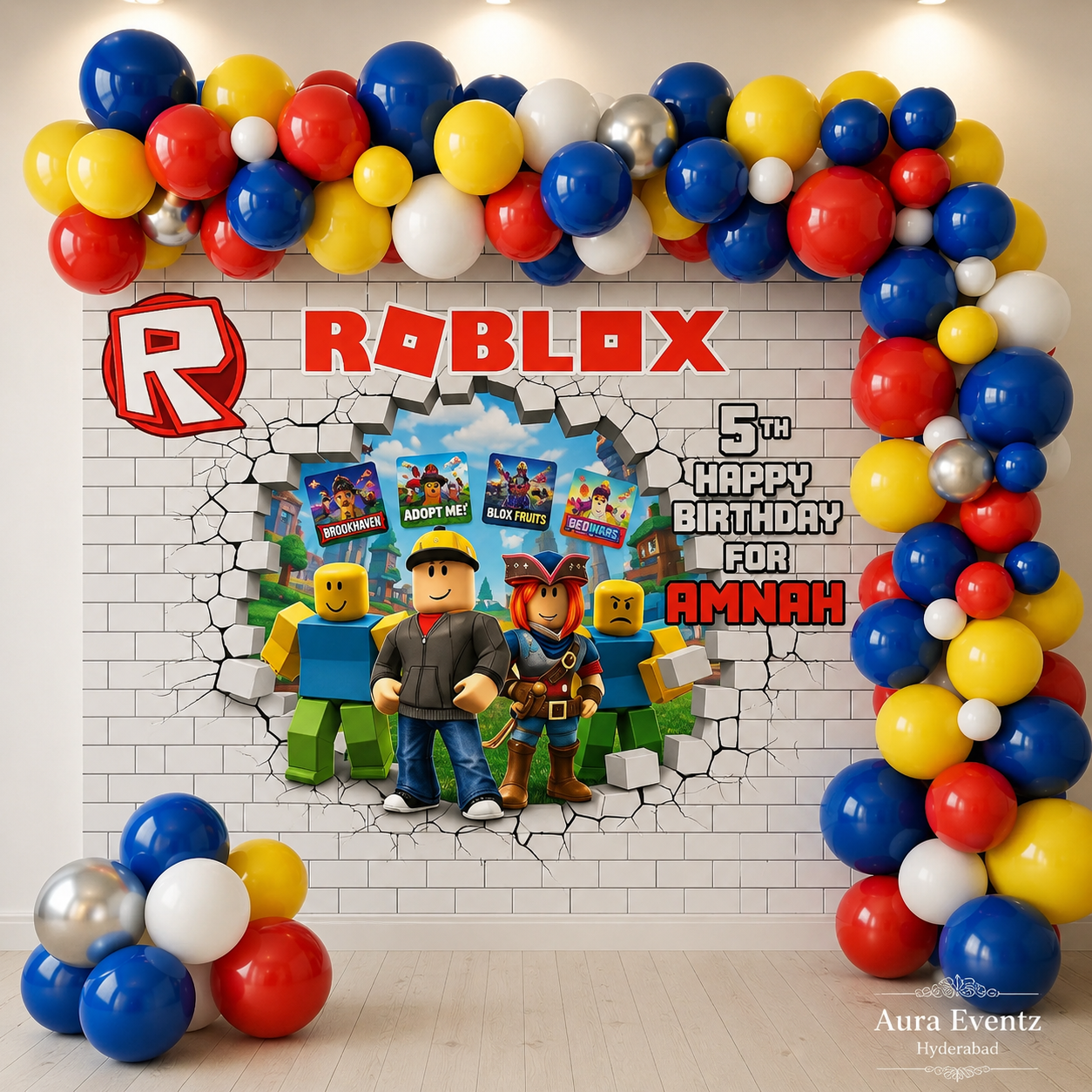 Roblox Game Theme Birthday Decoration