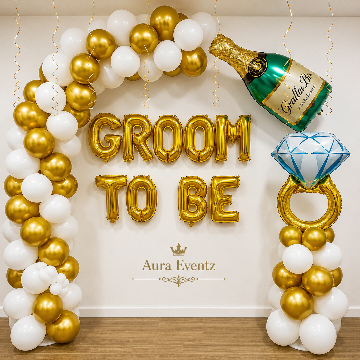 Premium Groom To Be Balloon Setup