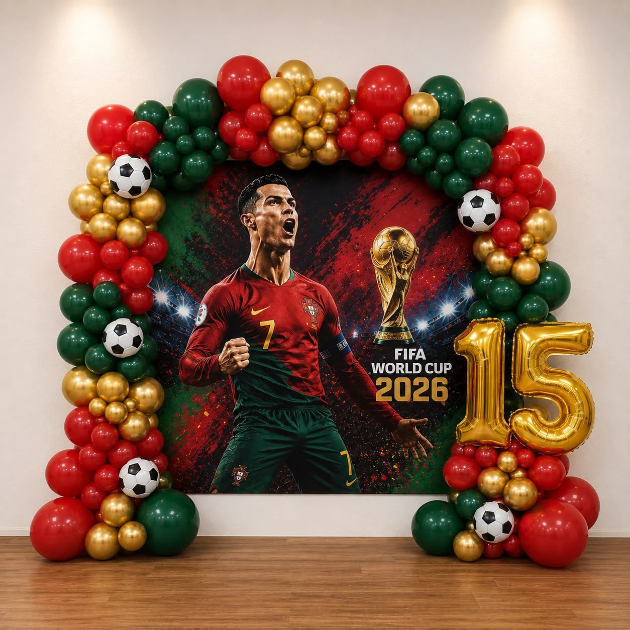 Football Legend Theme Birthday Balloon Decoration