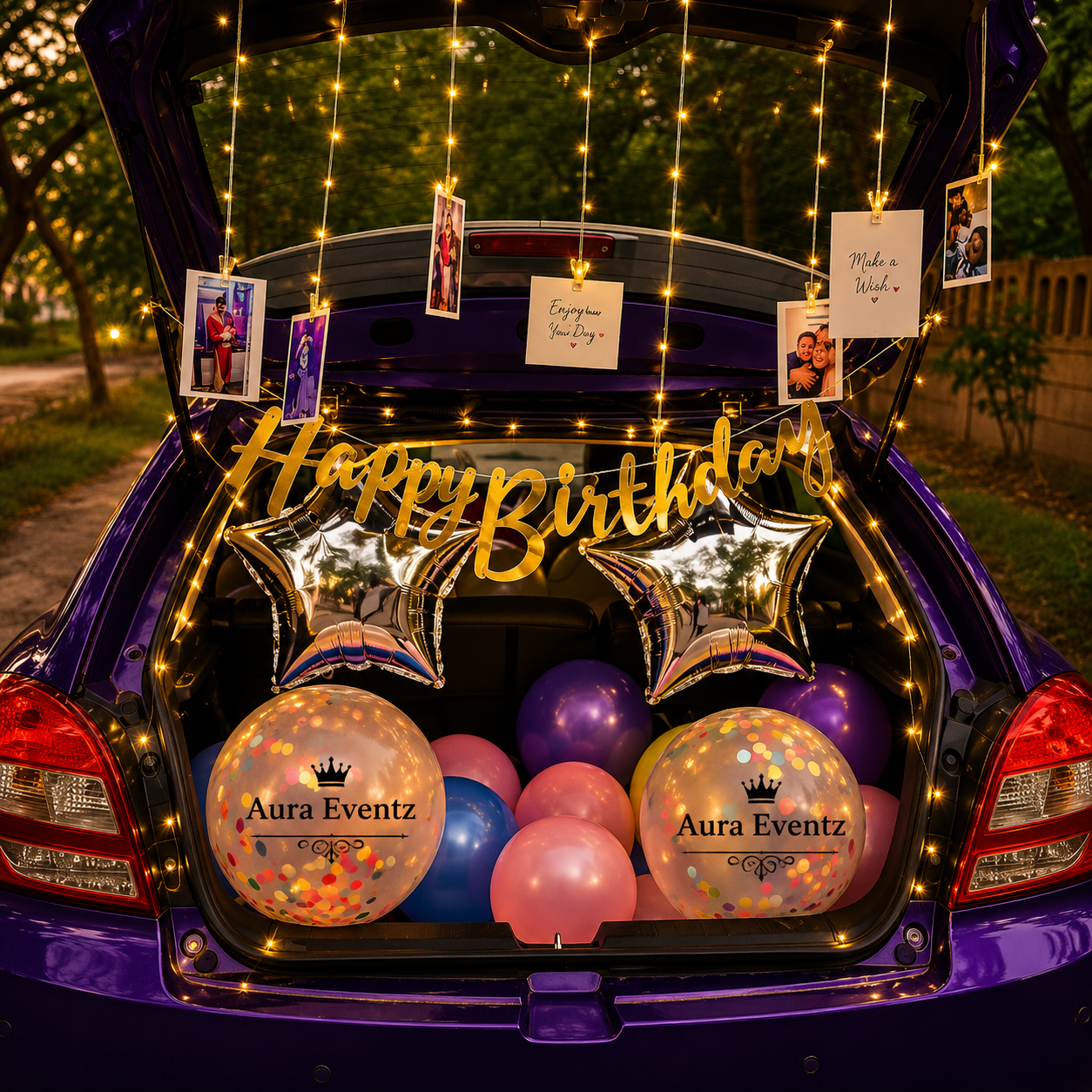 Confetti Charm Car Surprise
