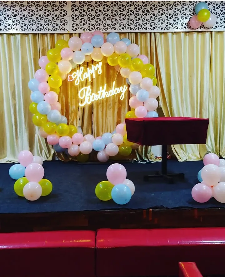 Pastel Birthday Decoration