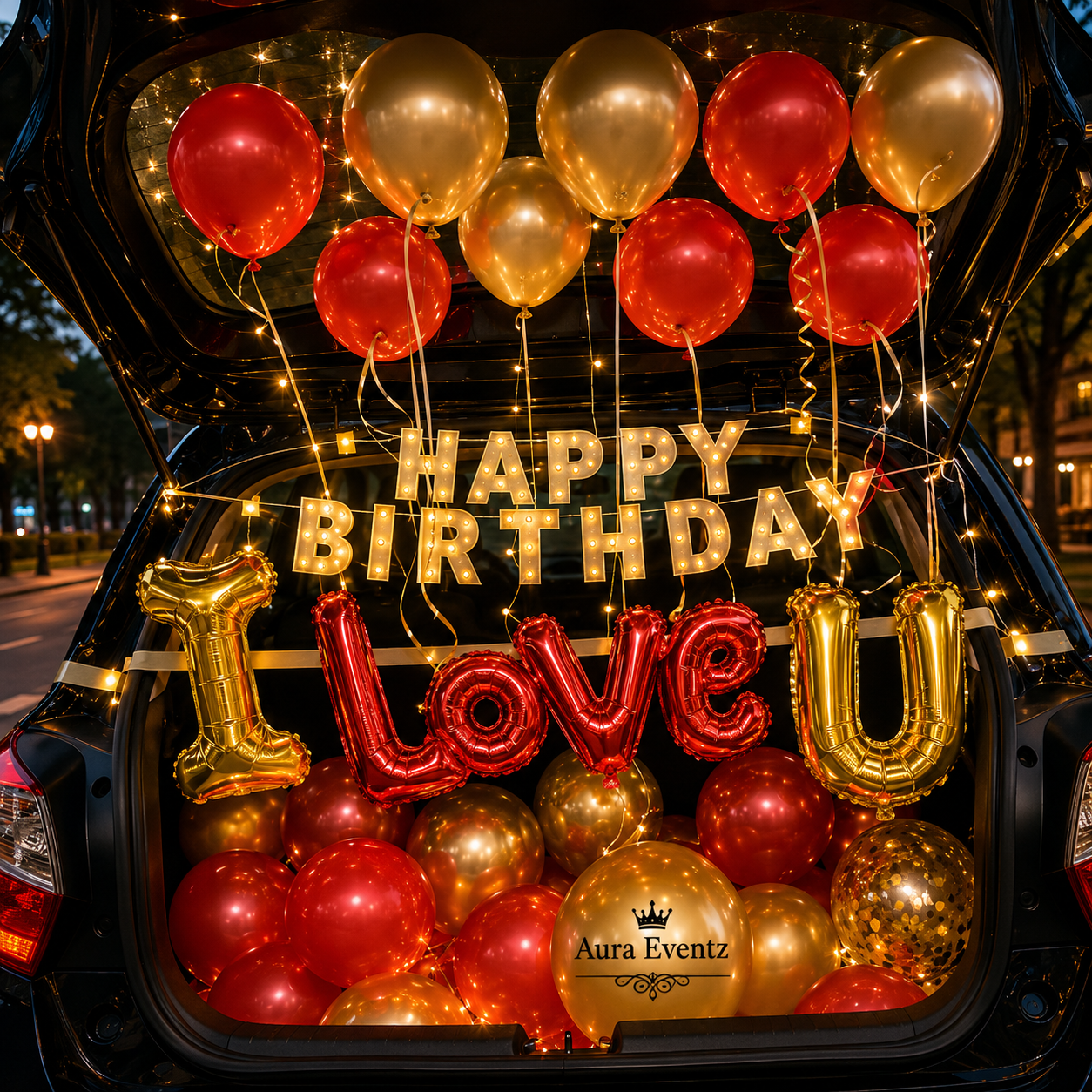 Simple Car Boot Decoration