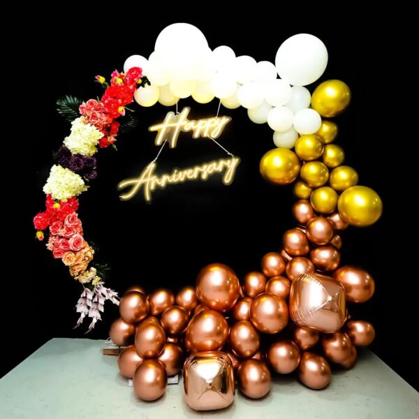 Black and Gold Happy Birthday Decoration - Image 3