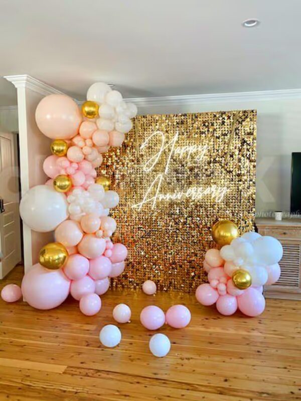 Gold and Black Anniversary Decor - Image 3