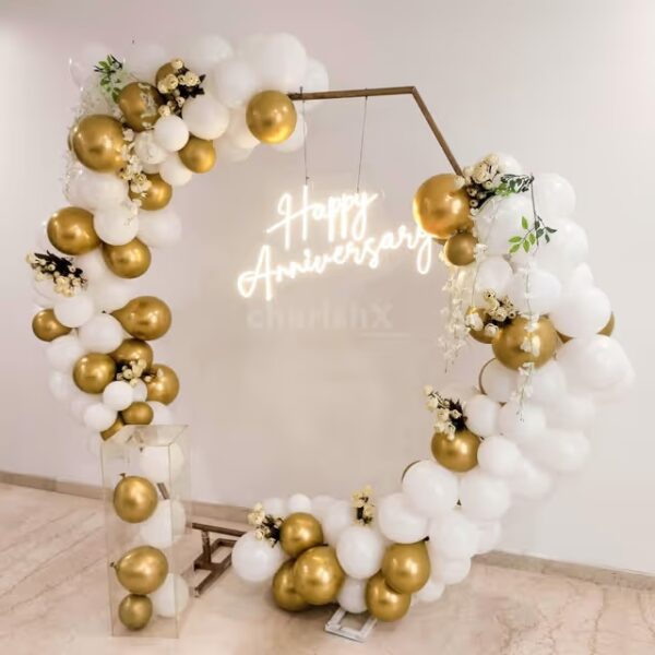 Gold and Black Anniversary Decor - Image 6